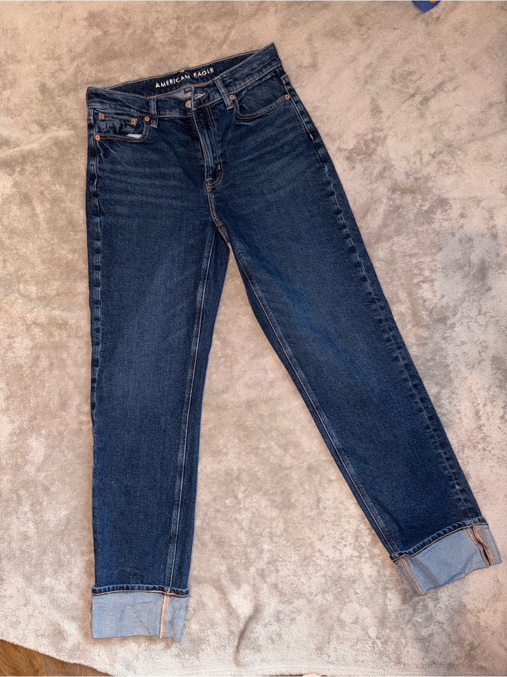 American Eagle Outfitters Dark Blue Boyfriend Jeans